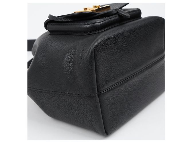 Bucket Louis Vuitton Borsa Tote a Secchiello in Pelle Nera - vista 8