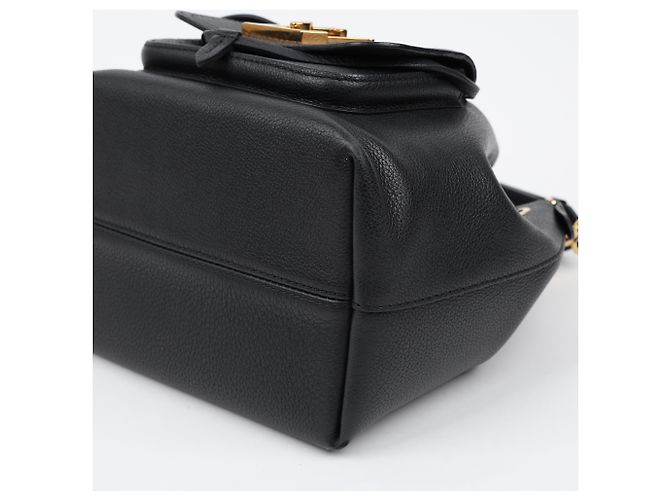 Bucket Louis Vuitton Borsa Tote a Secchiello in Pelle Nera - vista 9