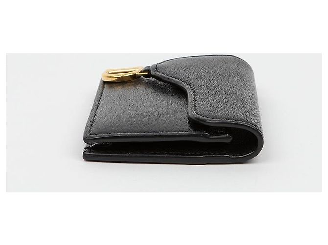 Dior Tarjetero Saddle con solapa para mujer Negro - vista 5