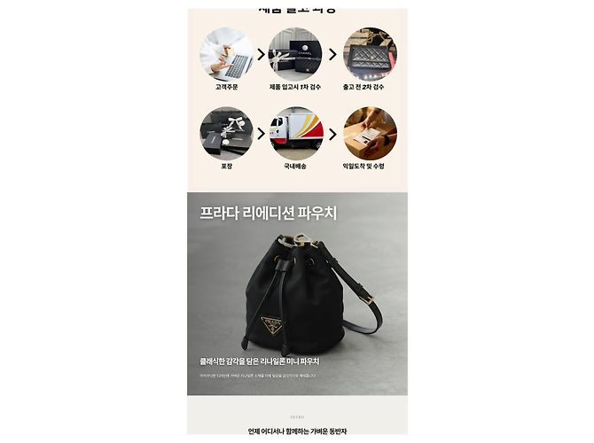 Prada Re-Edition Re-Nylon Mini Pouch Black - vista 8