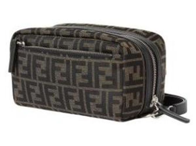 Fendi Trousse de toilette compacte à double zip - vue 5