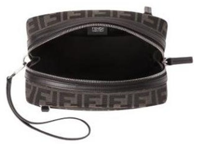 Fendi Trousse de toilette compacte à double zip - vue 6