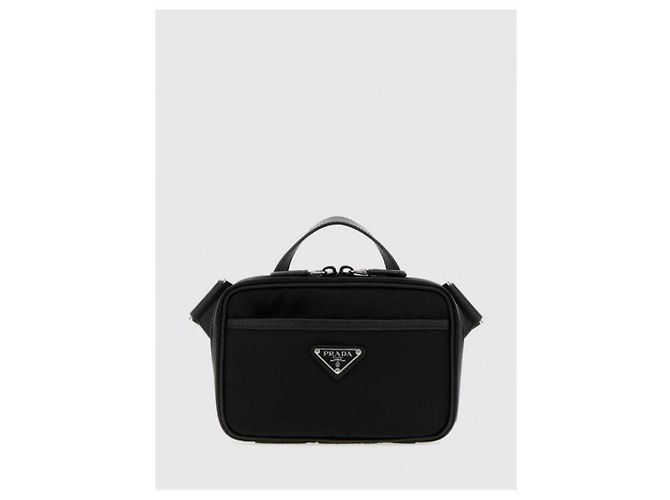 Prada Borsa a tracolla in pelle Saffiano e nylon - vista 4