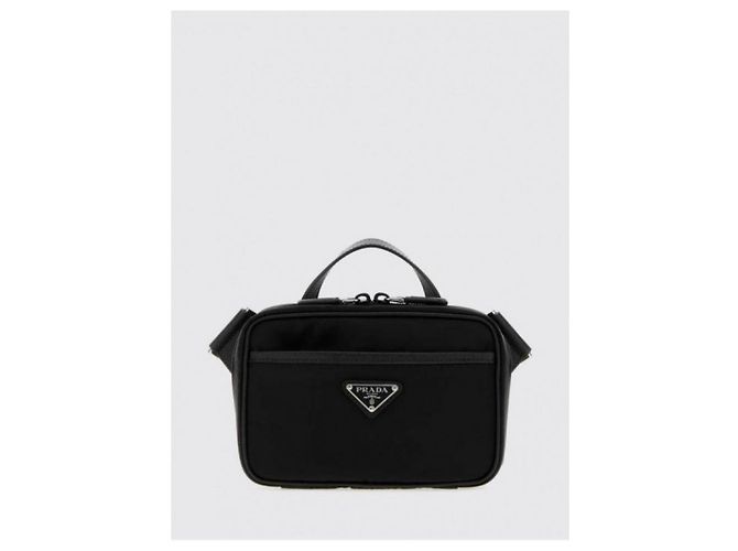 Prada Borsa a tracolla in pelle Saffiano e nylon - vista 5