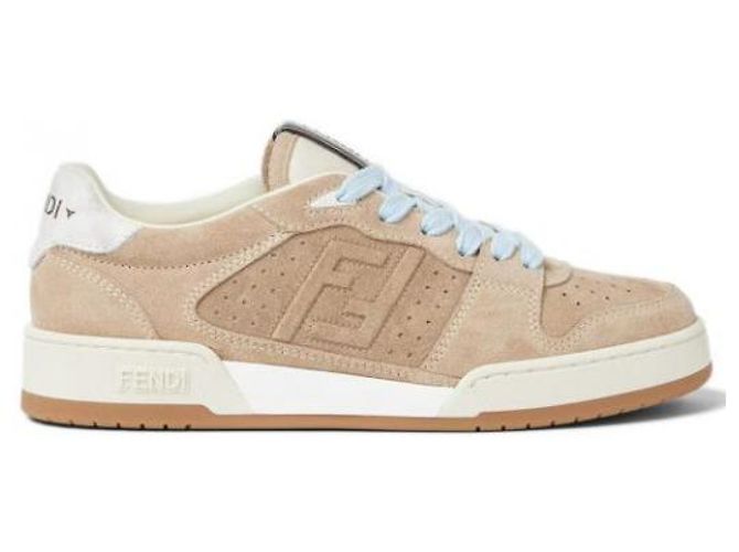 Fendi Sneakers basse in camoscio - vista 4