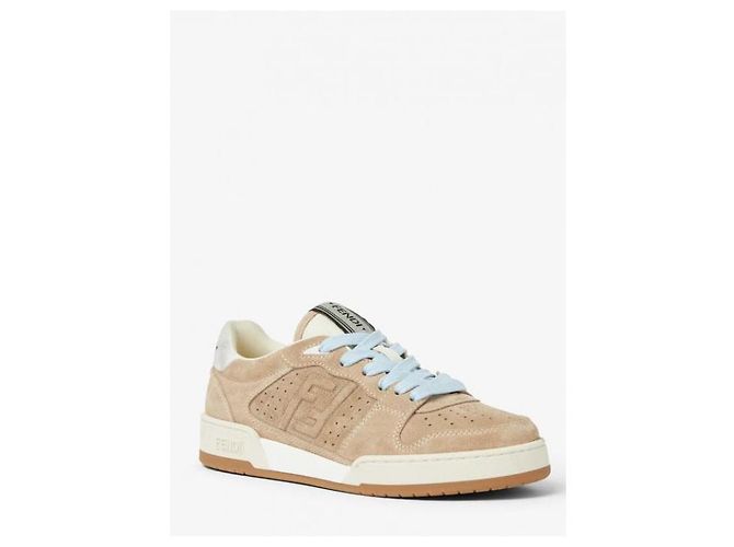 Fendi Sneakers basse in camoscio - vista 5