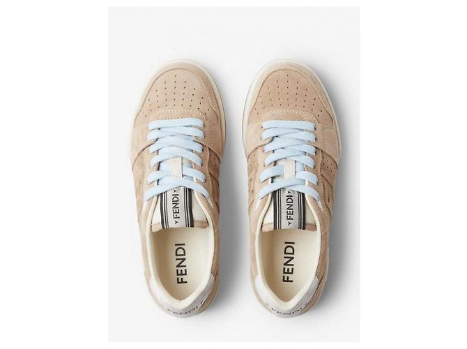 Fendi Sneakers basse in camoscio - vista 7