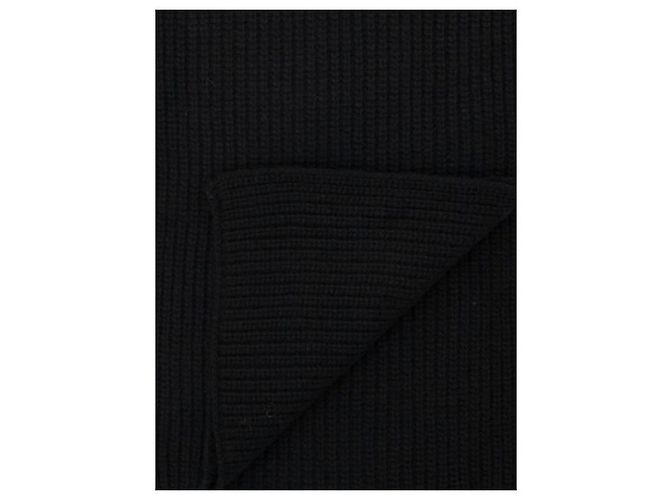 Ralph Lauren Sciarpa in lana ricamata con logo Pony - vista 5
