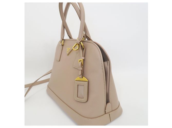 Prada Borsa Tote Saffiano Rosa Beige - vista 4