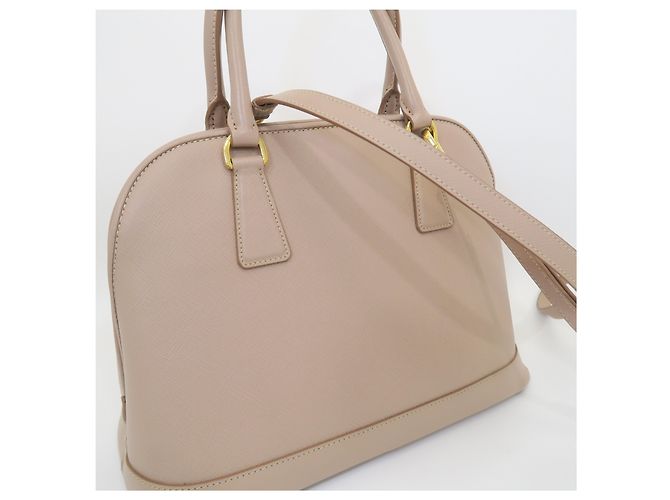 Prada Borsa Tote Saffiano Rosa Beige - vista 6