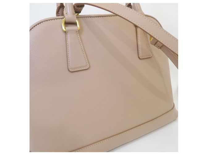 Prada Borsa Tote Saffiano Rosa Beige - vista 7