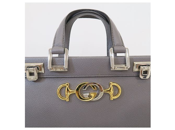 Gucci Picca borsa a mano Jumi Grey - vista 3