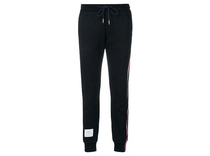 Thom Browne Classic Loopback gestreifte Sweatpants - Ansicht 4