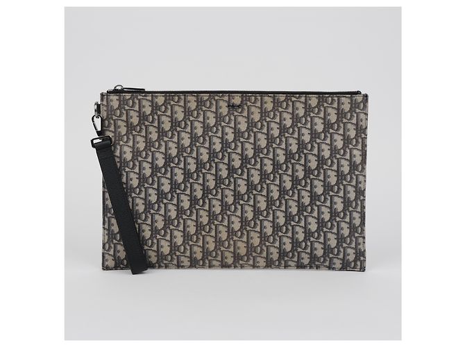 Dior Pouch Oblique Beige Black - vista 2