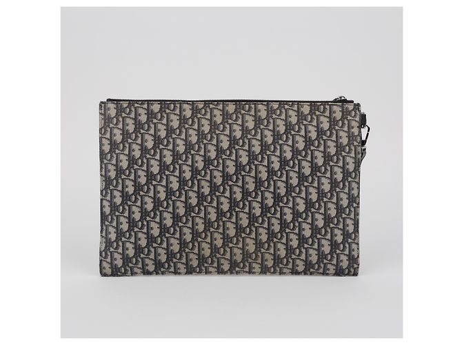 Dior Pouch Oblique Beige Black - vista 4