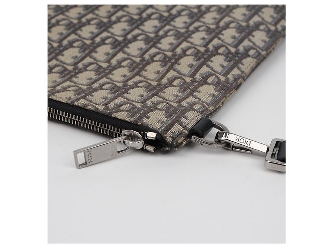 Dior Pouch Oblique Beige Black - vista 5