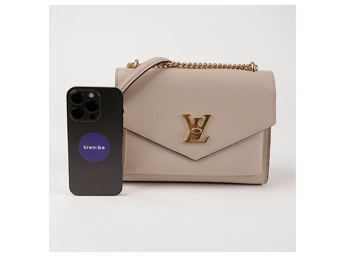 Louis Vuitton Borsa a catena in pelle grana Gray - vista 7