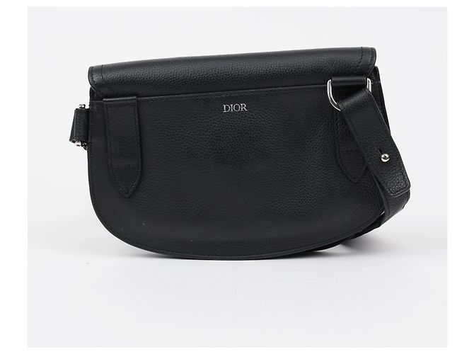 Dior Borsa a tracolla Saddle Logo Strap Nera - vista 2