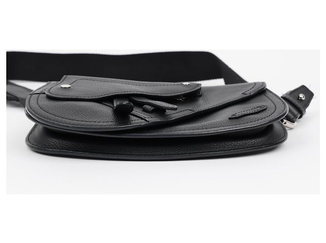 Dior Borsa a tracolla Saddle Logo Strap Nera - vista 4