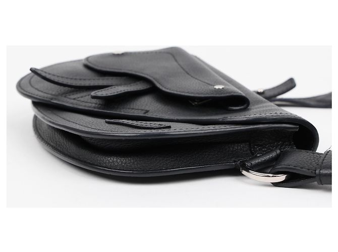 Dior Borsa a tracolla Saddle Logo Strap Nera - vista 5