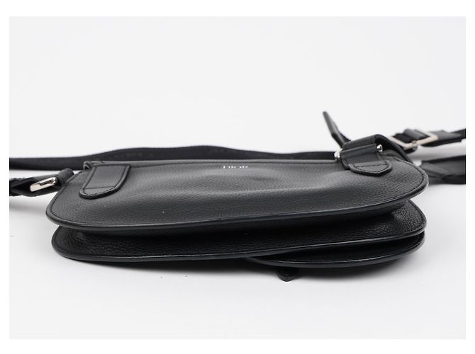 Dior Borsa a tracolla Saddle Logo Strap Nera - vista 6