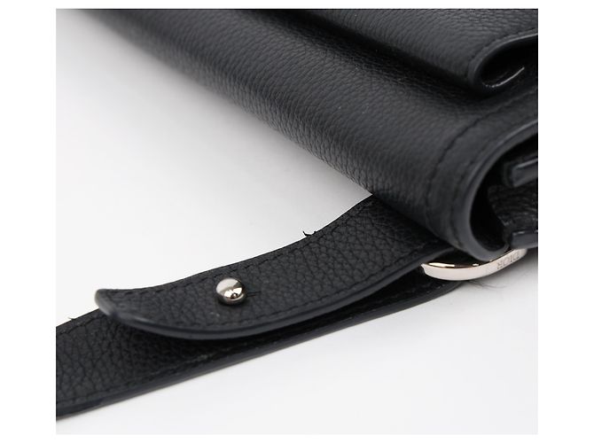 Dior Borsa a tracolla Saddle Logo Strap Nera - vista 9