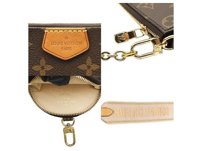 Louis Vuitton Borsa a tracolla Multi Pochette Accessories in Monogram Canvas Pink - vista 7