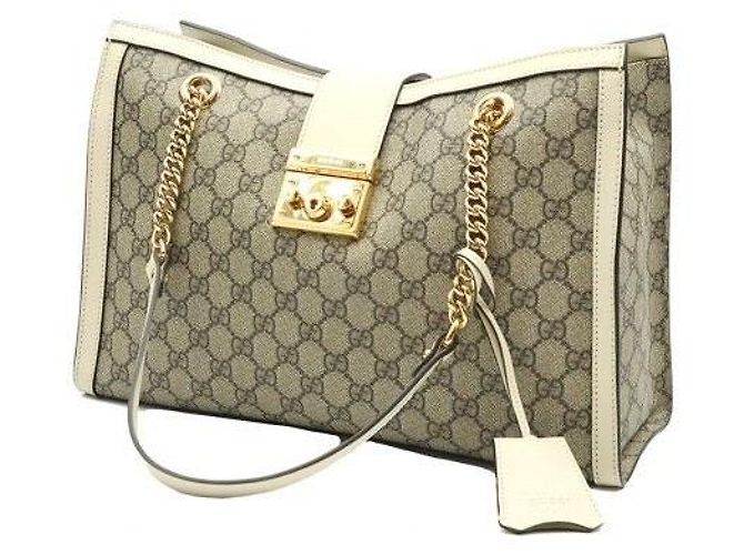 Padlock Gucci Borsa a spalla media in tela con lucchetto - vista 3