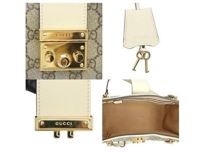 Padlock Gucci Borsa a spalla media in tela con lucchetto - vista 7