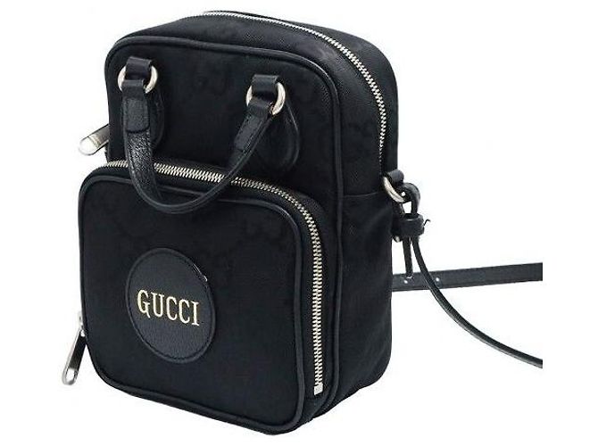 Gucci Borsa a tracolla Off The Grid in nylon nero con logo GG - vista 2
