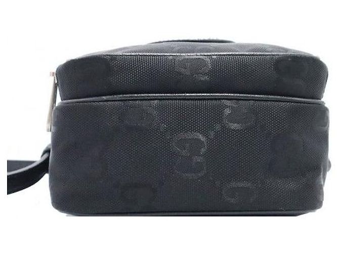 Gucci Borsa a tracolla Off The Grid in nylon nero con logo GG - vista 5
