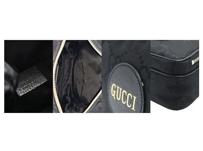 Gucci Borsa a tracolla Off The Grid in nylon nero con logo GG - vista 7