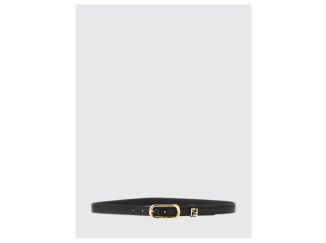 Fendi Gürtel aus schwarzem Leder - Ansicht 4