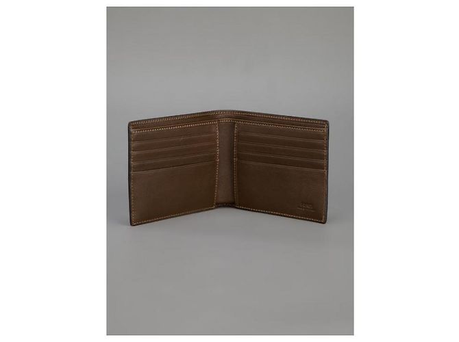 Fendi Jacquard Leather Bifold Wallet - view 8