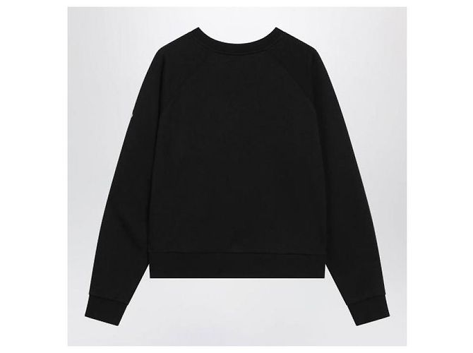 Moncler Baumwoll-Sweatshirt Schwarz - Ansicht 5