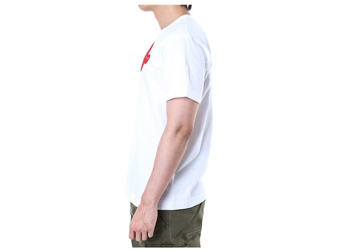 Comme Des Garcons T-Shirt mit Herz-Print Weiß AX - Ansicht 13