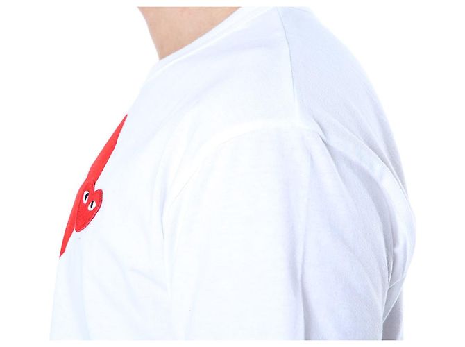 Comme Des Garcons T-Shirt mit Herz-Print Weiß AX - Ansicht 14