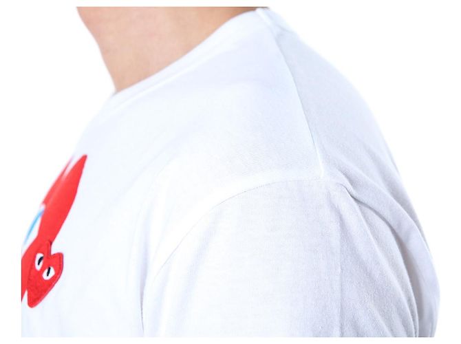 Comme Des Garcons T-Shirt mit Herz-Print Weiß AX - Ansicht 22