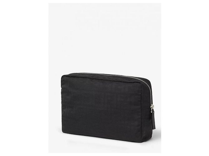 Fendi Medium Toiletry Case Black Polyester - view 6