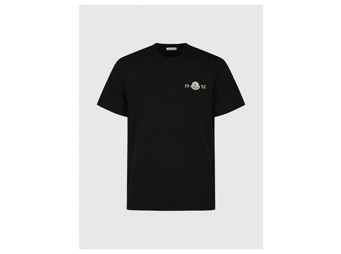 Moncler Logo Baumwoll-T-Shirt Schwarz - Ansicht 5