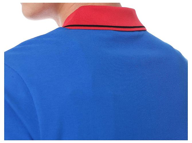 Moncler Farbblock-Polokragen mit Logo-Patch - Ansicht 14