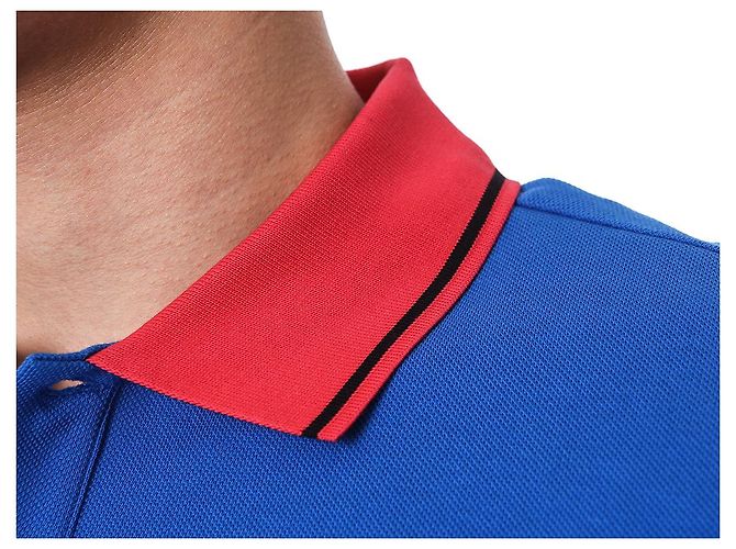 Moncler Farbblock-Polokragen mit Logo-Patch - Ansicht 20