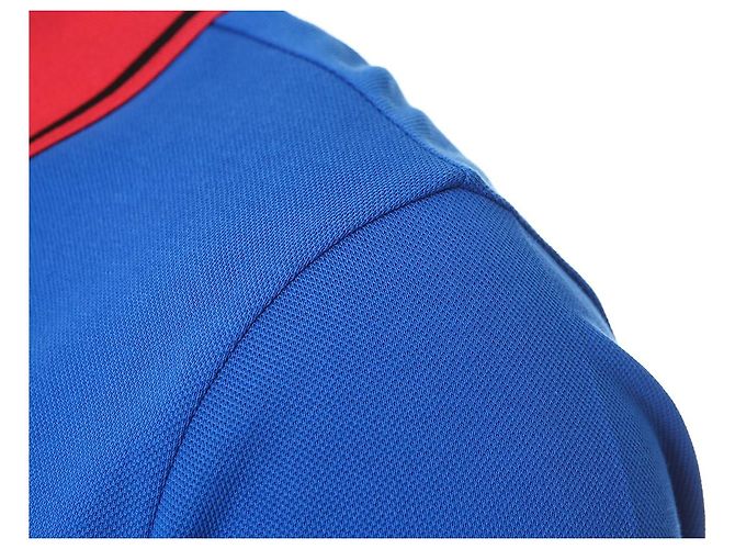 Moncler Farbblock-Polokragen mit Logo-Patch - Ansicht 22