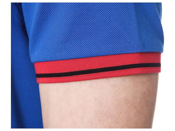 Moncler Farbblock-Polokragen mit Logo-Patch - Ansicht 23