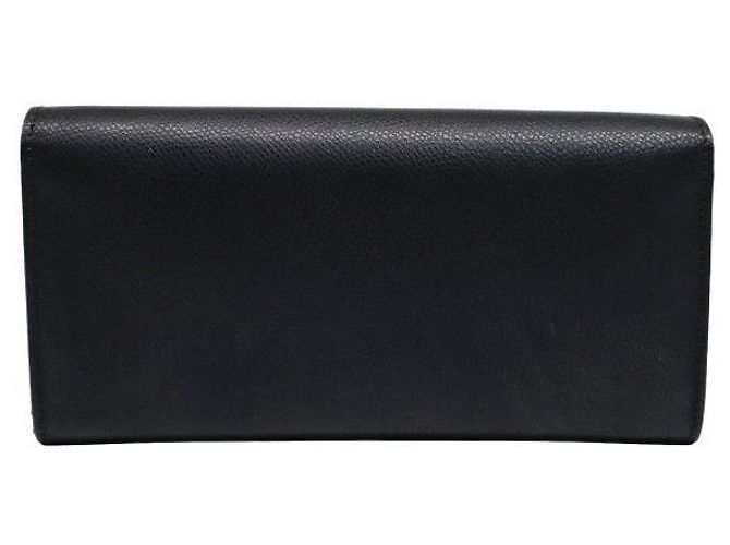 Fendi Portafoglio a catena WOC Continental in vitello nero e oro - vista 4