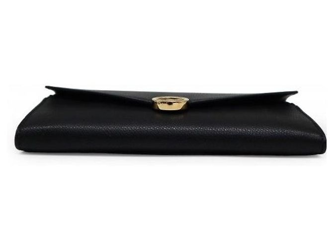 Fendi Portafoglio a catena WOC Continental in vitello nero e oro - vista 5