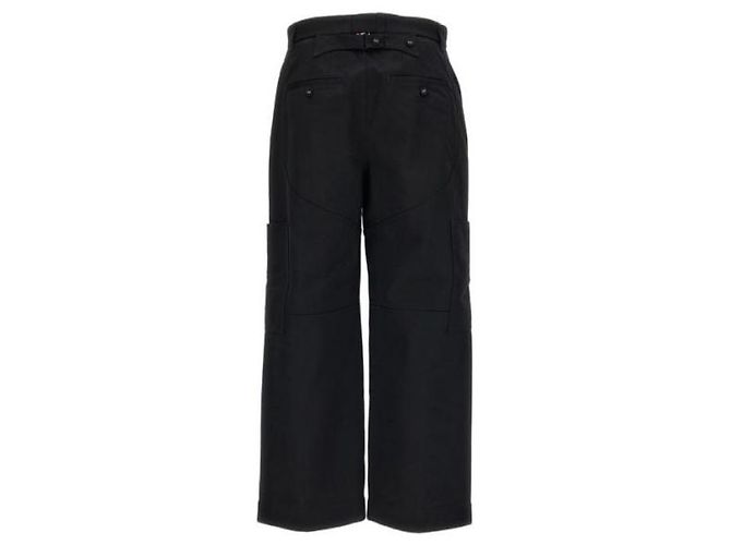 Thom Browne Pantaloni da pittore Chap in twill di cotone - vista 5