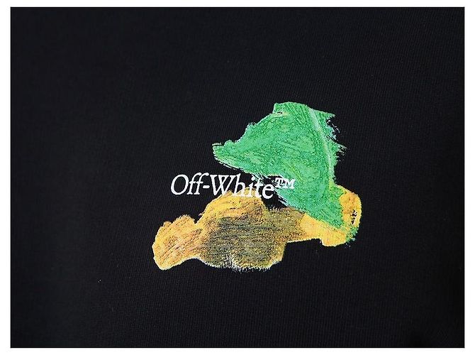 Off White Multicolor Painting Arrow Fleece Sweatshirt - Ansicht 18