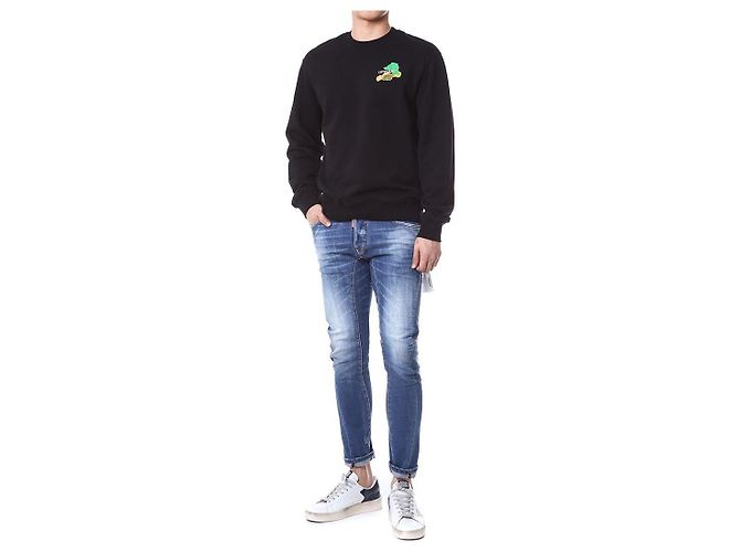 Off White Multicolor Painting Arrow Fleece Sweatshirt - Ansicht 2