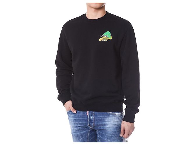 Off White Multicolor Painting Arrow Fleece Sweatshirt - Ansicht 3